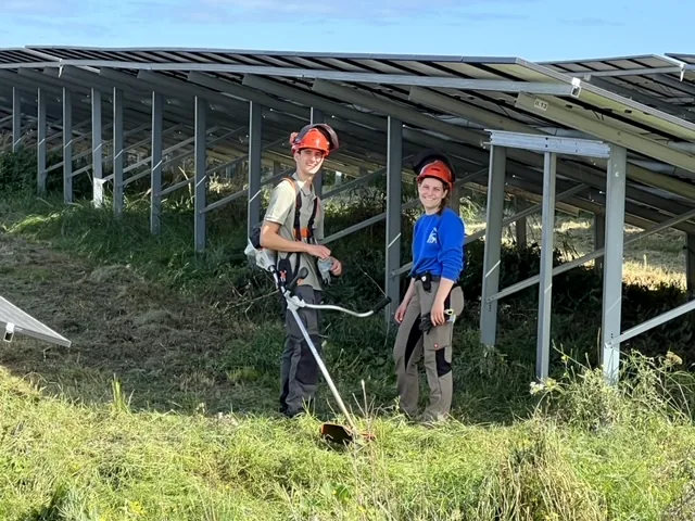 Pflegeeinsatz im Gelände